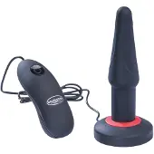 Malesation Dual Layer Silicone Butt Plug met Vibratie - Small