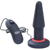 Malesation Dual Layer Silicone Butt Plug met Vibratie - Large
