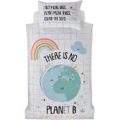 Purest Home dekbedovertrek Planet B - polykatoen - 2-persoons (200x200 + 2st. 50x75 cm)