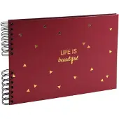 Exacompta Life Fotoalbum Spiraal Harde kaft Papier 22,8 x 33 x 3 cm Blauw