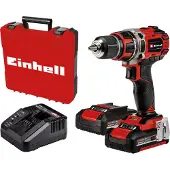 Einhell Accu Boor-/Schroefmachine TP-CD 18/50 Li BL Kit - Power X-Change - 18 V/Li-ion - 50 Nm - 0-500/0-1.800 t/min - Koolborstelloze motor - Incl. 2x 2.0 Ah accu, lader en transport-/opbergkoffer