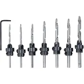 Kwb 513190 Hout-freesboorset 8-delig 3 mm, 3.5 mm, 4 mm, 4.5 mm, 5 mm, 5.5 mm, 6 mm 8 stuk(s)