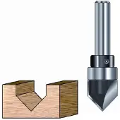 ENT V-groeffrees 90 graden, Met lager op kolf kolf 8mm - 7912180 - 7912180