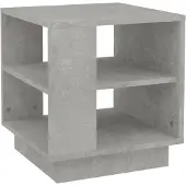 vidaXL Salontafel 40x40x43 cm bewerkt hout betongrijs