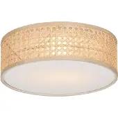 QAZQA Oosterse plafondlamp rotan 30 cm - Tromma