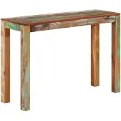vidaXL Wandtafel 110x35x76 cm massief gerecycled hout