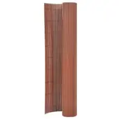 vidaXL Tuinafscheiding dubbelzijdig 110x300 cm bruin