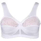 Glamorise Magic lift bh in speciaal model voor Plus Sizes, incl. gratis make-uptasje Glamorise Wit | one size