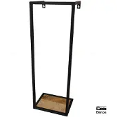 Benoa Wandrek metaal met mango houten plank