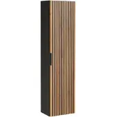 Comad Xilo Black Wotan FSC kolomkast 35x25x140cm zwart/eiken
