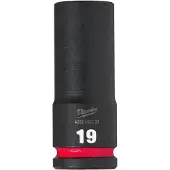 Milwaukee slagdop Shockwave 1/2 lang 19mm