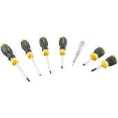 Stanley STHT16166-0 CUSHION GRIP Schroevendraaierset PH / SL / Spanningszoeker - 6-delig