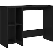 vidaXL Bureau 102,5x35x75 cm bewerkt hout zwart