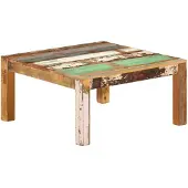 vidaXL Salontafel 80x80x40 cm massief gerecycled hout