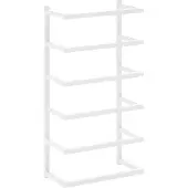 vidaXL Handdoekenrek 24x12x48 cm staal wit