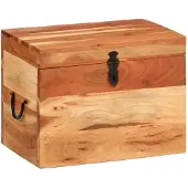 vidaXL Opbergbox 39x28x31 cm massief acaciahout