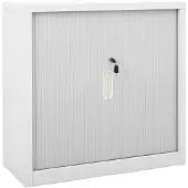 vidaXL Roldeurkast 90x40x90 cm staal grijs