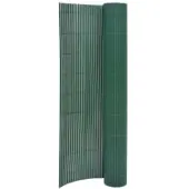 vidaXL Tuinafscheiding dubbelzijdig 110x400 cm groen