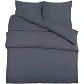 vidaXL Beddengoedset, antraciet, 140x200 cm, katoen