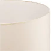 Duolla Lampenkap Roller ecru katoen Ø50cm hoogte 24cm, crème / amber, Textiel / Stof / Zijde