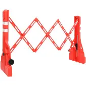 vidaXL Verkeersbarrières inklapbaar 210x50x105 cm rood