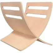 vidaXL Tijdschriftenrek vloermodel hout naturel