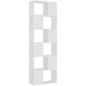 vidaXL Boekenkast/kamerscherm 60x24x186 cm wit