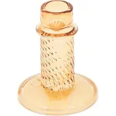 Housevitamin Glazen Kandelaar -Amber-8x10cm