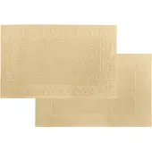 Tiseco Home Studio - Badmat DELUX - SET/2 - 100% katoen - 750 g/m² - superzacht en zeer absorberend - Rechthoek - 50x80 cm - Zand