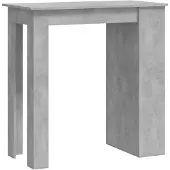 vidaXL Bartafel met opbergrek 102x50x103,5 cm spaanplaat betongrijs