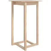 vidaXL Bartafel 60x60x110 cm massief grenenhout