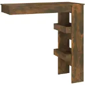 vidaXL Bartafel wandgemonteerd 102x45x103,5 cm bewerkt hout eikenkleur