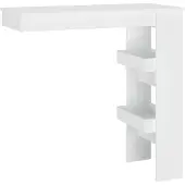 vidaXL Bartafel wandgemonteerd 102x45x103,5 cm bewerkt hout wit