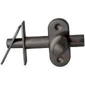 Hardbrass Insteekgrendel/voordeurgrendel Vienna 50mm - PVD gun metal