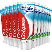 Colgate 12x Tandpasta Triple Action Xtra White 75 ml