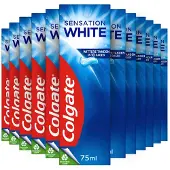 Colgate 12x Colgate Tandpasta Sensation White 75 Ml
