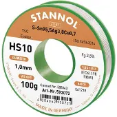 Stannol HS10 2510 Soldeertin, loodvrij Spoel Sn95,5Ag3,8Cu0,7 ROM1 100 g 1 mm