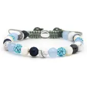 Karma Armband Spiral Baby Blues XS Blue Crystal