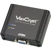 Aten VGA-naar-DVI converter - Zwart - Metaal - 1920 x 1200 Pixels - 1920 x 1200 Pixels - 165 MHz - VGA (D-Sub)