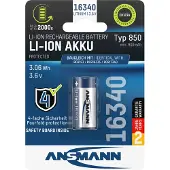 Ansmann 1300-0017 - Oplaadbare CR123A Li-Ion batterij 850mAh - Wit