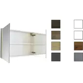 Sanicare Spiegelkast Qlassics 120 cm. 2 dubbelzijdige spiegeldeuren truffel