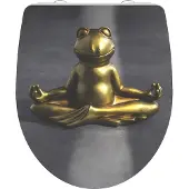 Schutte Duroplast High Gloss WC-bril RELAXING FROG met soft-close en quick-release 82581