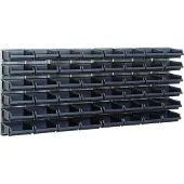 Raaco wandpaneel 2 stuks incl. 48 magazijnbakjes