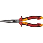 Milwaukee Geïsoleerde lange punttang VDE - - 4932464564 - 205 mm - Gehard staal - Isolatie 1 000V/10 000V