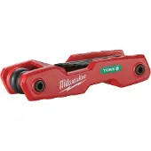 Milwaukee Vouwbare Torx-sleutels - - 4932480979 - 8 maten - Metalen behuizing - Ergonomisch