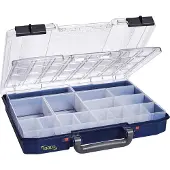 Raaco CarryLite 55 4x8-16 DLU - Assortimentskoffer - 16 vakken - Blauw