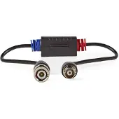 Nedis CCTV-Aardlus-Isolator | Female / Male | 75 Ohm | PVC | Zwart