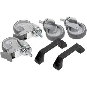 Raaco H&C-BRAK - Set van 4 zwenkwielen + handgreep (set van 4)