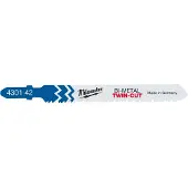 Milwaukee decoupeerzaagblad metaal T123XF 91x2,5 / 1,8mm Twin-cut (5 Stuks)