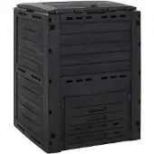 vidaXL Compostbak 280 L polypropeen zwart